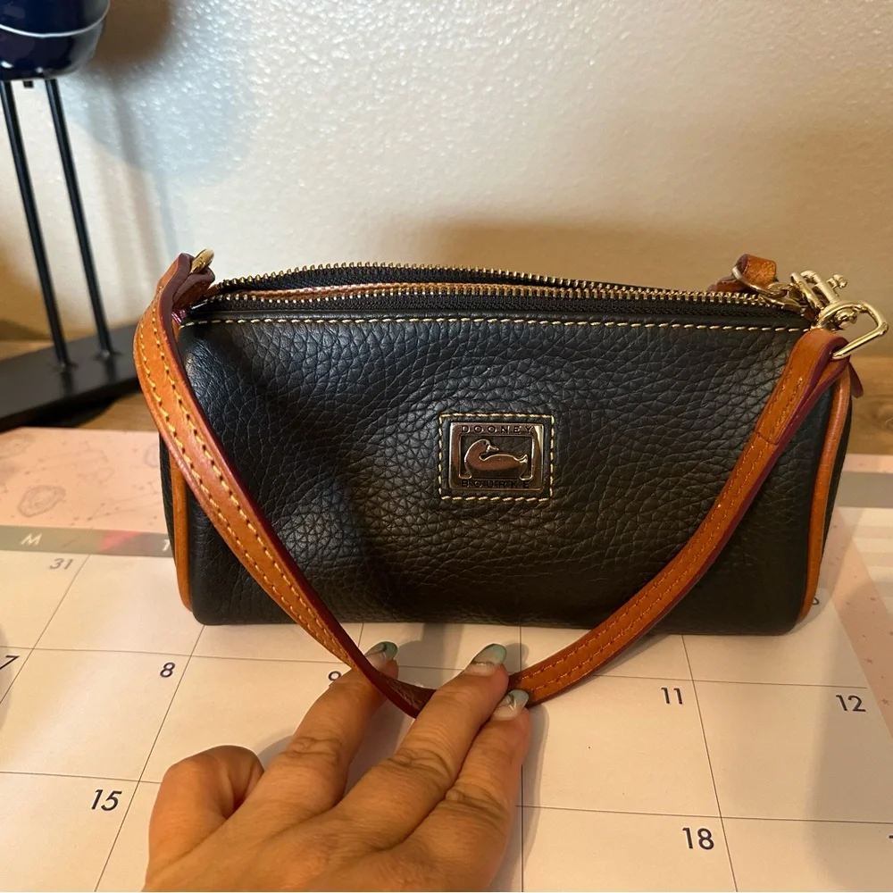 Dooney and Bourke pebbled, leather, mini purse, and like new condition - Picture 2 of 5